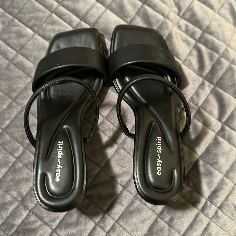 Easy Spirit Black Sandals
